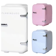 Mini Nevera Flamingueo 4L: Enfriar y Calentar 12V/220V