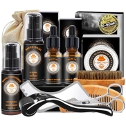 Kit Cuidado Integral para Barba de Hombre con Accesorios