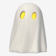 Pequeño Fantasma Luminoso Blanco con Luz LED para Halloween