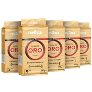 Café Molido Lavazza Qualità Oro, 5 Paquetes 250g