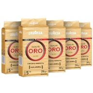 Café Molido Lavazza Qualità Oro, 5 Paquetes 250g