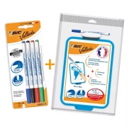 Set de Pizarra Blanca y Rotuladores BIC para Niños