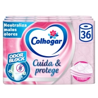 Papel Higiénico Colhogar 36 Rollos 3 Capas Neutraliza Olores