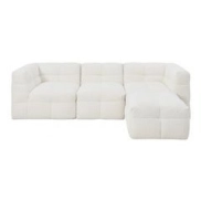 Chaise longue reversible blanca GINGER