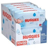 Paquetes de Toallitas Huggies Pure 56 uds - 10 unidades