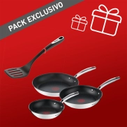 Sartenes Duetto Tefal (Set 3) + Espátula de regalo