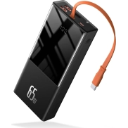 Power Bank 20000 mAh Baseus, PD 65W y QC 3.0, 40% descuento