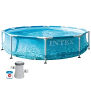 Frame Piscina Intex Beachside 305x76 cm con Bomba Filtro