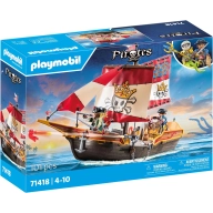 Barco Pirata PLAYMOBIL 71418 de Aventura en los Mares