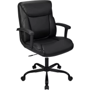 Sillón Giratorio Elevable y Reclinable de Piel Sintética 27,99€