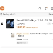 Xiaomi Pad 6 + Mix Flip 12GB/512GB por 559€ con mi points