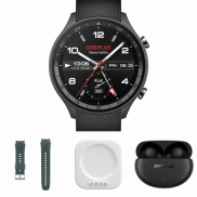 OnePlus Nord Buds 3 Pro + Watch 2R 46mm con base y correa