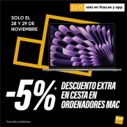 Ordenadores Apple en FNAC: 5% EXTRA en tu compra