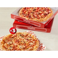 Tres pizzas medianas por 13,70€ con cupón Black Friday