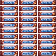 30 Barritas Snickers de Chocolatina y Crema de Cacahuete