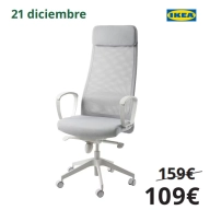 Ofertas y Silla MARKUS de IKEA en Málaga (21 de Diciembre)