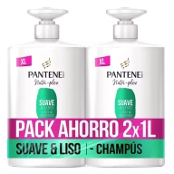 Champú Pantene Nutri Pro-V 2x 1L Suave y Liso