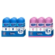 Desodorante Roll-On Sanex Dermo, Pack 6 de 50 ml