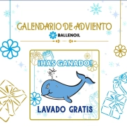 Calendario Adviento Ballenoil: Lavado de Coche GRATIS