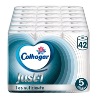 Papel Higiénico Extra Absorbente Colhogar Just 1 x42 - 5 Capas