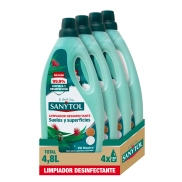 Pack Sanytol 4x1,2L - Limpieza y desinfección eficiente