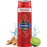 Gel Ducha y Champú 3 en 1 Old Spice Captain para Hombre 250 ml