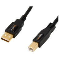 Cable USB-A a USB-B de 4.8 m para impresora, negro