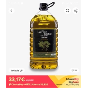 Aceite de oliva virgen extra - 5 litros La Flor de Málaga