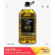 Aceite de oliva virgen extra - 5 litros La Flor de Málaga