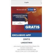 Consigue Langostinos GRATIS con App al gastar +50€ - Carrefour