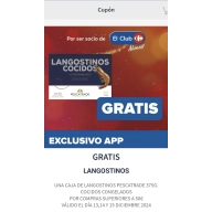 Consigue Langostinos GRATIS con App al gastar +50€ - Carrefour