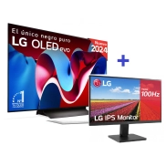 OLED 4K LG 55 y Monitor 24 FHD para todos de Empresaamiga