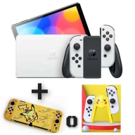 Nintendo Switch OLED con Funda Protectora o Soporte Pokemon.