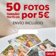 Envío GRATIS en 50 Fotos 10x15 a solo 0,10€ cada una