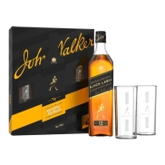 Pack Johnnie Walker Black 700 ml con 2 vasos