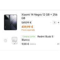 Xiaomi 14 12GB+256GB + Redmi Buds 5 para estudiantes 359€