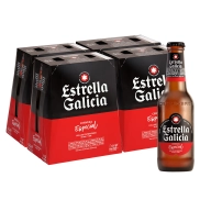 Pack 24 Estrella Galicia Lager, 25cl cada botella