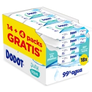 Toallitas Dodot Pure Aqua bebé, 864 unidades.