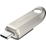 SanDisk Ultra Luxe 128GB USB-C, 400 MB/s, Metálico Plata