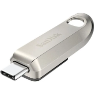 SanDisk Ultra Luxe 128GB USB-C, 400 MB/s, Metálico Plata