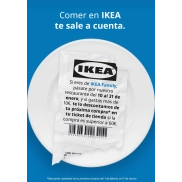 Descuento IKEA: Gasta 10€ en restaurante y ahorra en tienda