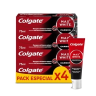 Colgate Max White Carbón Activado 4x75ml