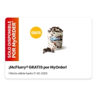 McFlurry de regalo con MyOrder [selección]