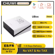 Mini PC CHUWI UBox Ryzen 5, 16GB DDR5, 512GB SSD, Windows 11