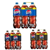 Packs de 2 botellas de Pepsi Regular, Zero y Zero Zero