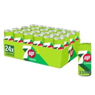 Pack de 24 latas de 7 UP Lima-Limón sin calorías