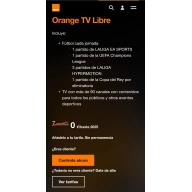 Orange TV Gratis hasta 2025 para clientes: Liga y Champions