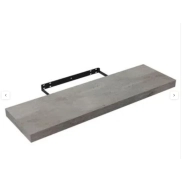 Estante Rectangular Invisible SPACEO Concrete 80x23.5x3.8cm