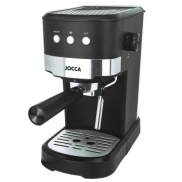 Cafetera Manual Jocca 1100W, 20 Bares, 1.5L - Negro