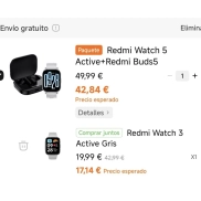 Xiaomi Redmi Buds 5 + Reloj Watch 5 Active y 4 Active